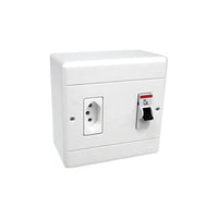 Caixa Passagem com Tomada 2615 20A + Disj 20A Perlex