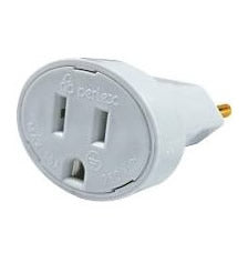 Adaptador 2P+T Nema Branco Perlex