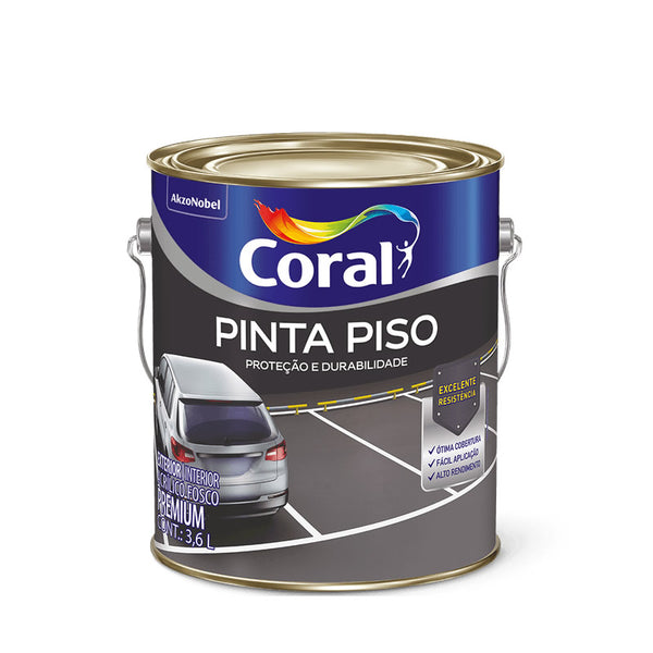 Tinta Para Piso Acrílica Fosca Coral Branco 36 Litros