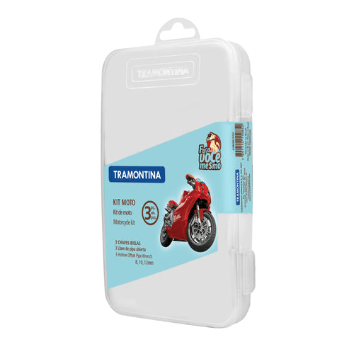 Jogo De Mini Chaves Biela Tramontina Para Moto Com 3 Peças