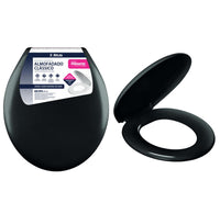 Assento Sanitário Almofadado Universal Atlas Classic Preto