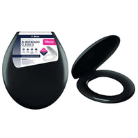 Assento Sanitário Almofadado Universal Atlas Classic Preto