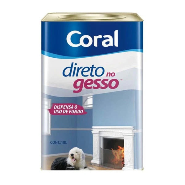 Tinta Coral Renova Para Gesso E Drywall Fosca Branca 18l