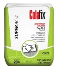 ARGAMASSA COLANTE COLAFIX AC2 CINZA 20KG