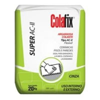 Argamassa Colante Ac2 Fixcol Cinza 20kg
