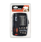 CONJUNTO PARA PARAFUSAR BLACK E DECKER 40 PEÇAS COM CH. CATRACA