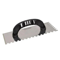 Desempenadeira De Aço Dentada 12x25cm Com Cabo Paraboni