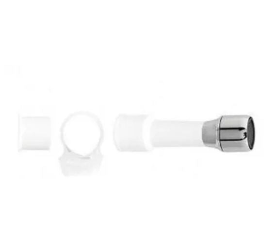 Extensor Branco Com Arejador Para Torneiras Sem Rosca Blukit 110104 - 14cm