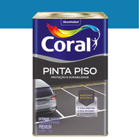 Tinta Para Piso Coral Fosca Azul 18 Litros