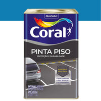 Tinta Para Piso Coral Fosca Azul 18 Litros