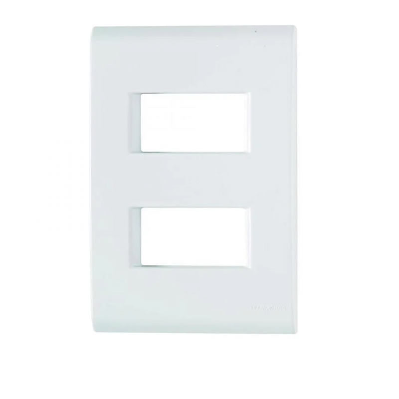 PLACA 4X2 2P AFASTADAS LIZ BRANCA