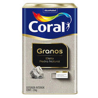 Revestimento Coral Granos Efeito Pedra Natural Espessa 22kg