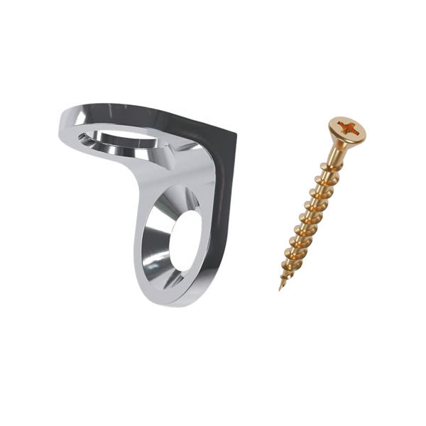 Suporte P Para Prateleira Sforplast 35x16mm Com Parafuso 8 Peças
