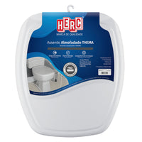 Assento Sanitário Almofadado Thema Premium Herc Cinza