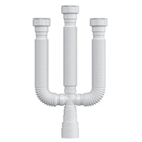 Sifão Tubo Extensível Universal Herc Branco 38 A 50mm