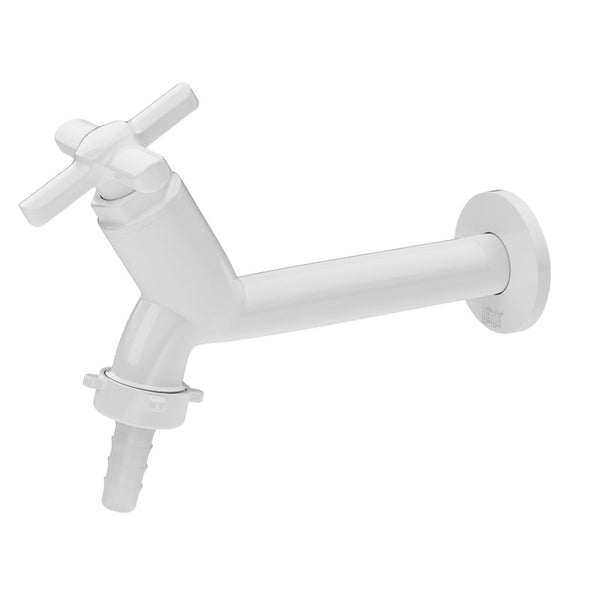 Torneira Para Tanque Herc Sicília 15cm Com Bico Branca