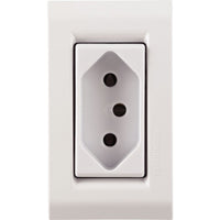 Tomada 1 2P+T 20A 250V para Móveis Conjunto
