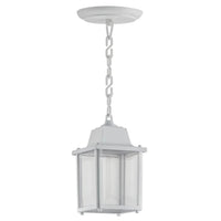 Lustre Pendente Branco Inj Sex Lente Cris Pla Dital