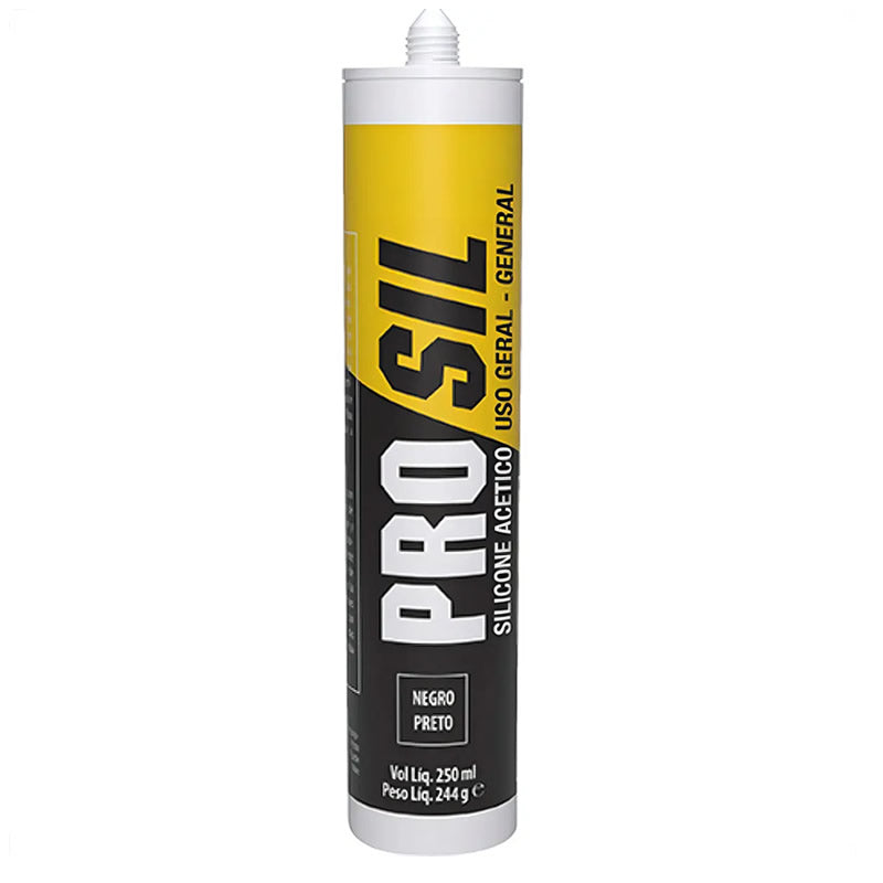 Silicone Pro Sil Soudal Preto 250ml