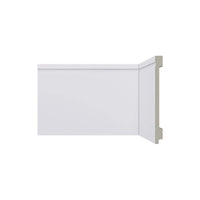 Rodapé Santa Luzia B155 Poliestireno Liso Branco 15cm