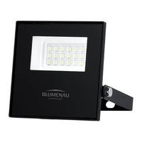 Refletor Alumínio Quadrado IP66 20W Bivolt 6.500K - Preto Blumenau