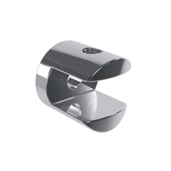 SUPORTE PRATELEIRA DE VIDRO CURTO 8MM C/PARAF MAD 3,8X40