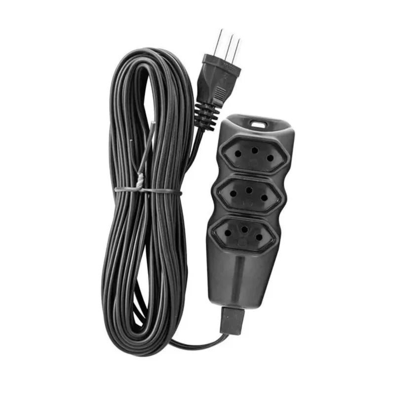 Extensao Eletrica PP 3x075 mm 10m Preta