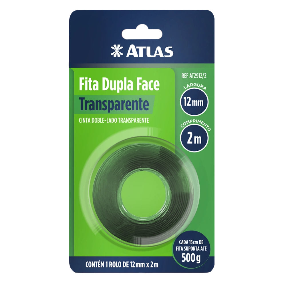 Fita Dupla Face Transparente 12mm x 2m