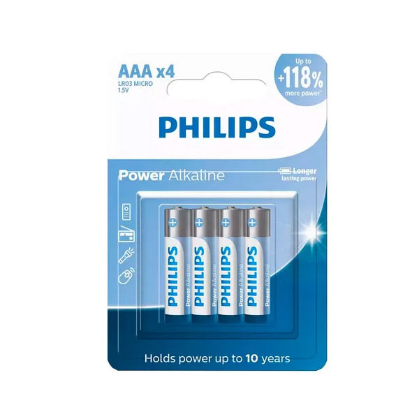 Pilha Philips Alcalina AAA Com 2 Unidades