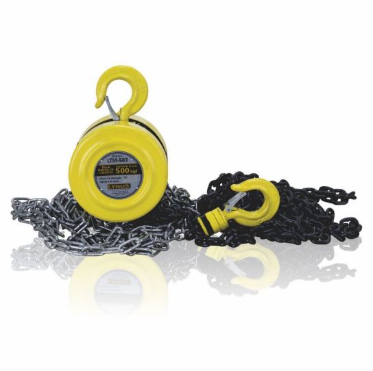 TALHA MANUAL 0,5 TONELADA X 3MT LYNUS