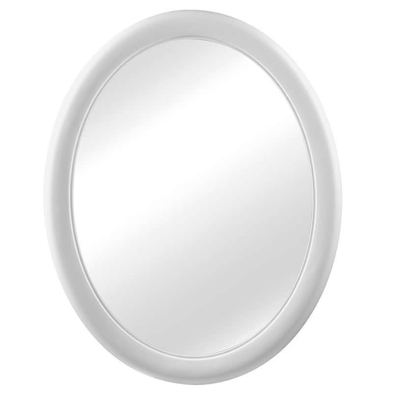 ATLAS ESPELHO OVAL CON MOLDURA 3PZ - BLANCO