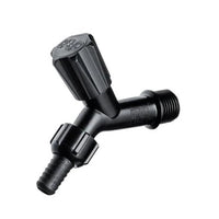 Torneira Para Jardim Herc Plástico 1/2 Com Adaptador 3/4 Preta