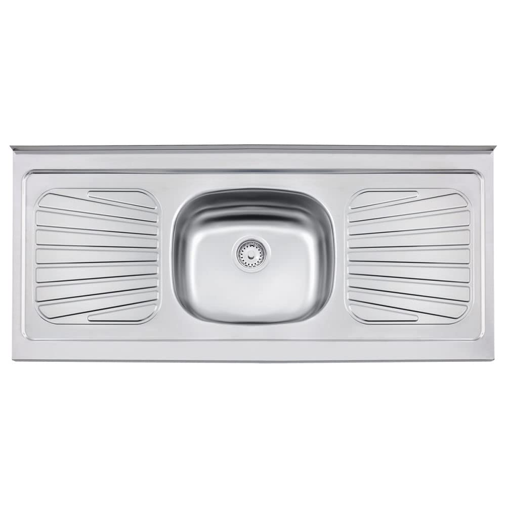 Pia Inox Tramontina Standard 120x52cm Com Cuba Central E Escorredor