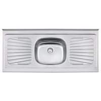 Pia Inox Tramontina Standard 120x52cm Com Cuba Central E Escorredor