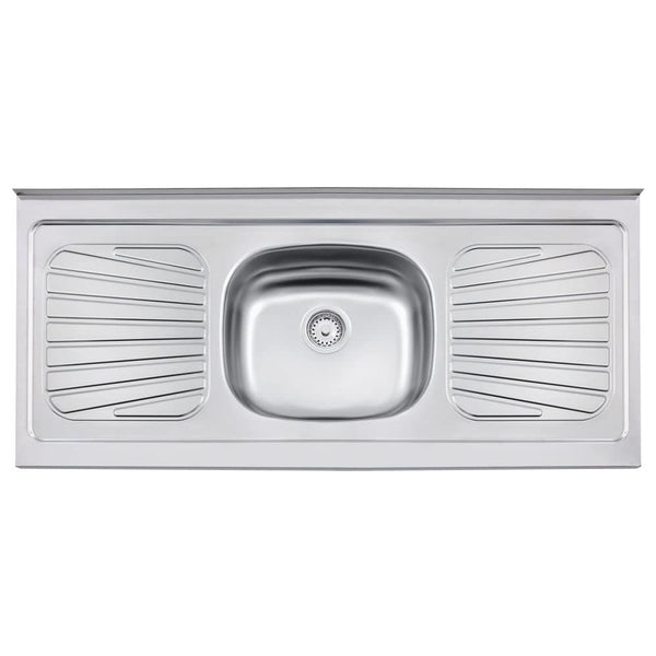 Pia Inox Tramontina Standard 120x52cm Com Cuba Central E Escorredor
