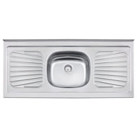 Pia Inox Tramontina Standard 120x52cm Com Cuba Central E Escorredor