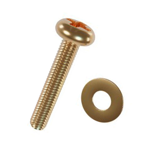 PARAFUSO PARA SUPORTE DE TV 6X45MM C/ ARRUELA M6 BICRO 4 PC