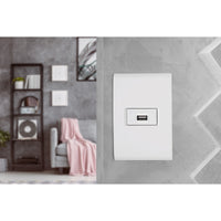 Tomada 1 USB 1A - 100-240V Branco Tramontina