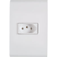 Conjunto 1 Tomada 2 Polos 10A 250V Branca Tramontina Liz