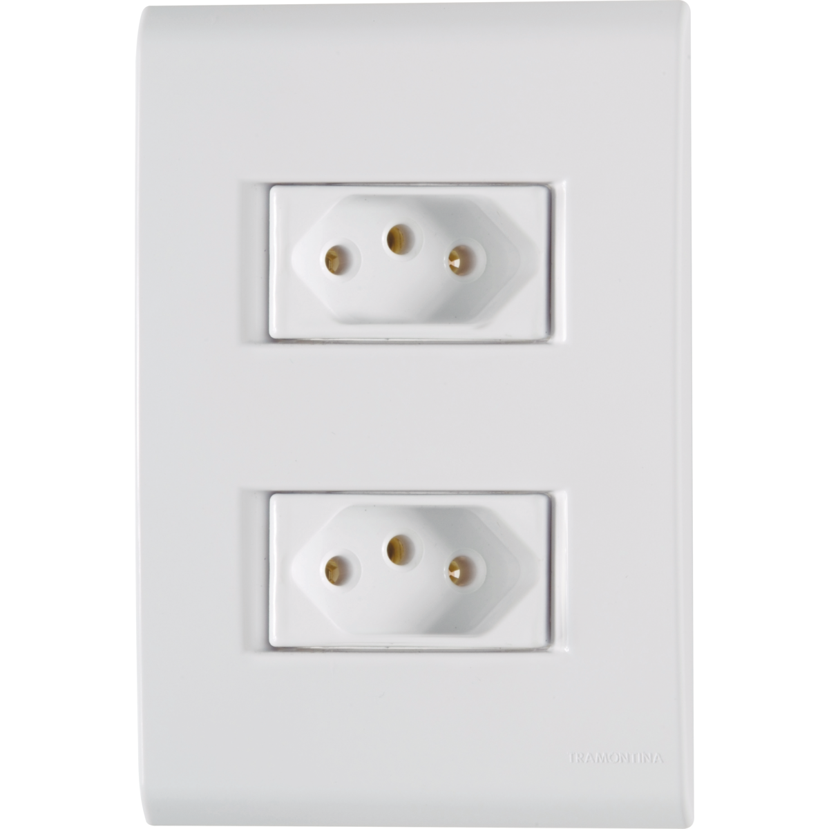 Conjunto 2 Tomadas 20a 250v Tramontina Liz Branco