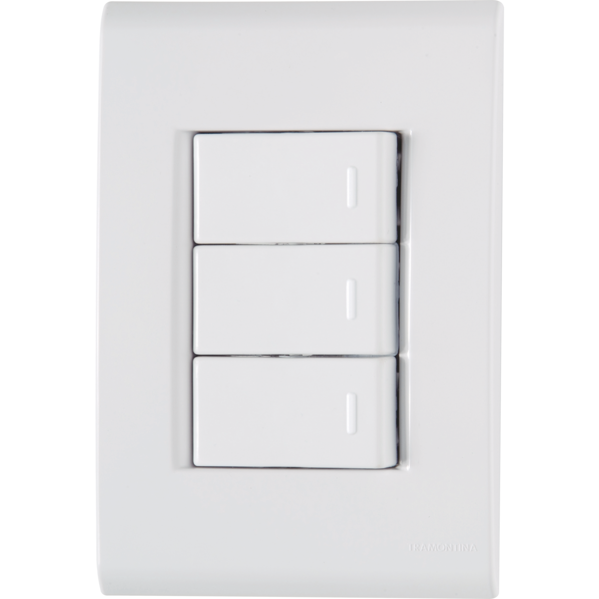 Conjunto 3 Interruptores Simples Tramontina Liz 10A 250V
