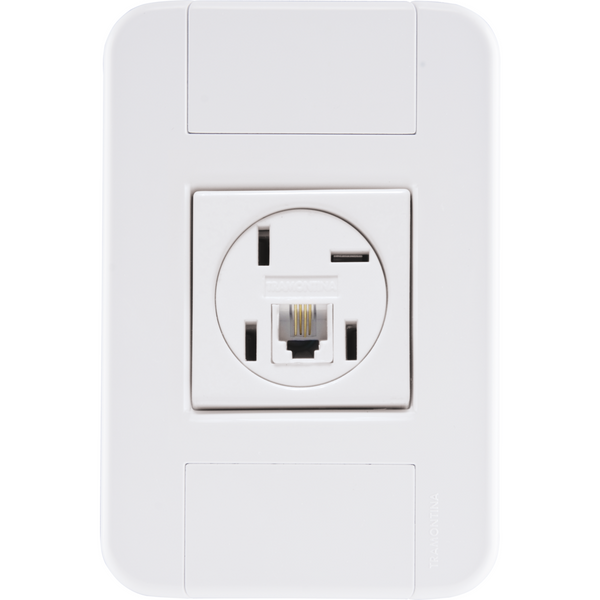 Tomada Para Telefone 4P Rj11 Tramontina Tablet