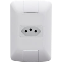 Conjunto de tomada 2P+T 10A 250V Aria branco Tramontina