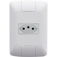 Conjunto de tomada 2P+T 10A 250V Aria branco Tramontina
