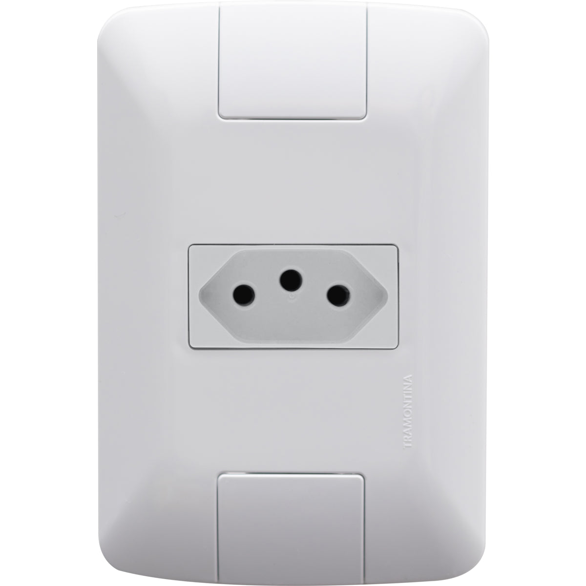 Conjunto 1 Tomada 2 Polos 20A 250V Tramontina Aria Branco
