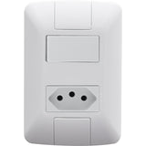 TRAMONTINA ARIA CJ 1 INTERRUPTOR SIMPLES 1 TOMADA 2P+T 20A