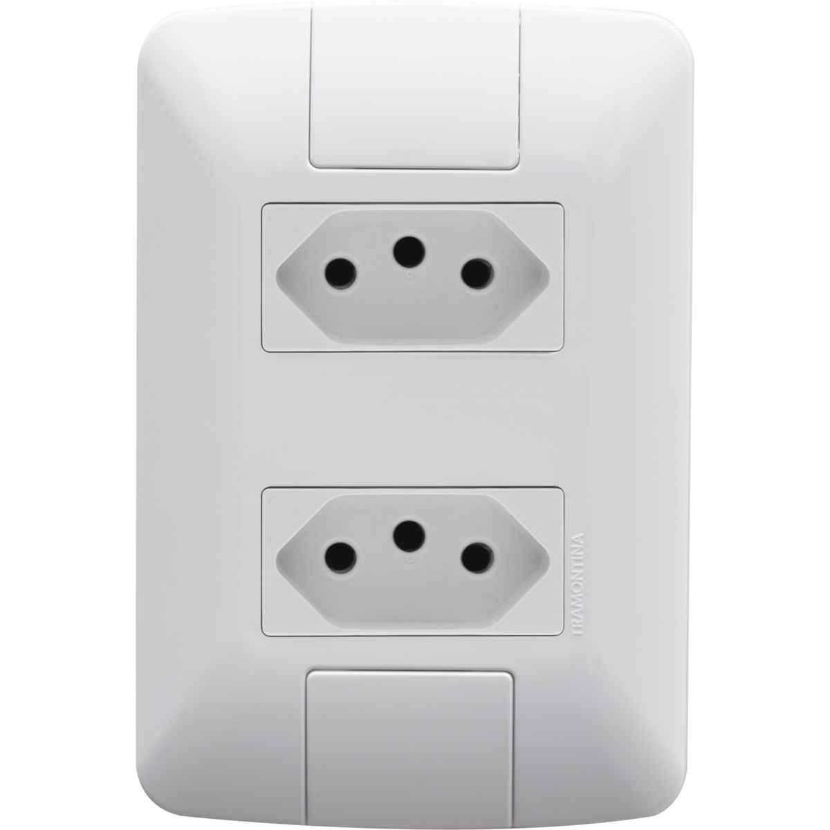 Conjunto 2 Tomadas 2p+t 20a 250v Tramontina Aria Branco