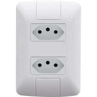 Conjunto 2 Tomadas 2p+t 20a 250v Tramontina Aria Branco