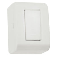 Interruptor Simples Tramontina Lizflex com Caixa de Sobrepor Branco