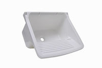 Tanque De Plástico Astra 40 Litros Com Esfregador 58x52x32cm Branco